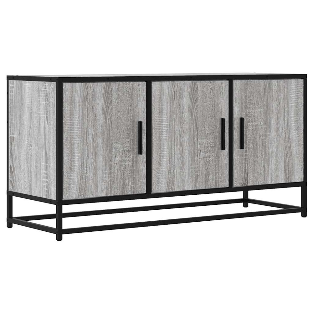 ντουλάπι τηλεόρασης vidaXL Γκρι Sonoma 100x35x50 cm