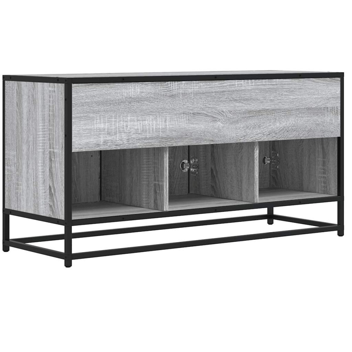 ντουλάπι τηλεόρασης vidaXL Γκρι Sonoma 100x35x50 cm