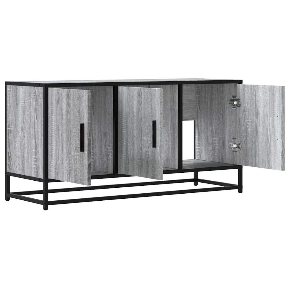 ντουλάπι τηλεόρασης vidaXL Γκρι Sonoma 100x35x50 cm