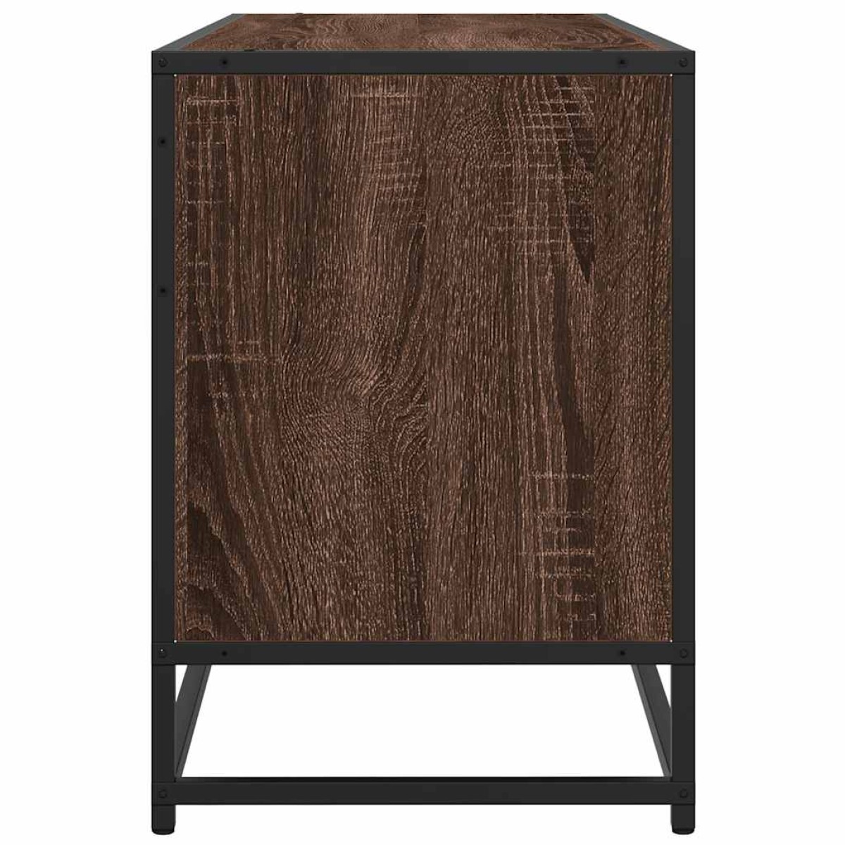 vidaXL Ντουλάπι τηλεόρασης καφέ δρυς 100x35x50 cm