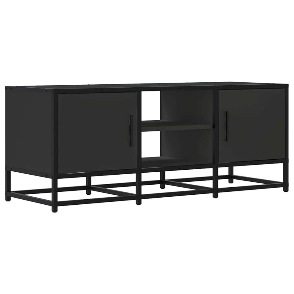 vidaXL Έπιπλο Τηλεόρασης Μαύρο 100x35x41 εκ. Επεξεργ. Ξύλο / Μέταλλο