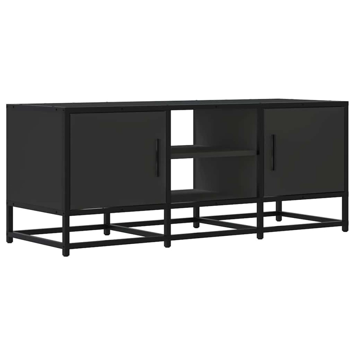 vidaXL Έπιπλο Τηλεόρασης Μαύρο 100x35x41 εκ. Επεξεργ. Ξύλο / Μέταλλο
