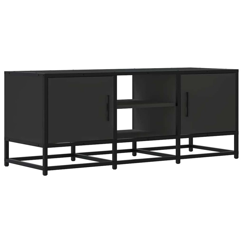 vidaXL Έπιπλο Τηλεόρασης Μαύρο 100x35x41 εκ. Επεξεργ. Ξύλο / Μέταλλο