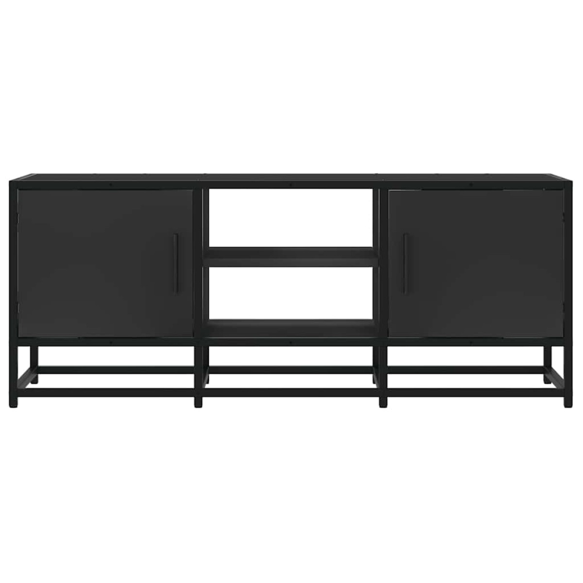 vidaXL Έπιπλο Τηλεόρασης Μαύρο 100x35x41 εκ. Επεξεργ. Ξύλο / Μέταλλο