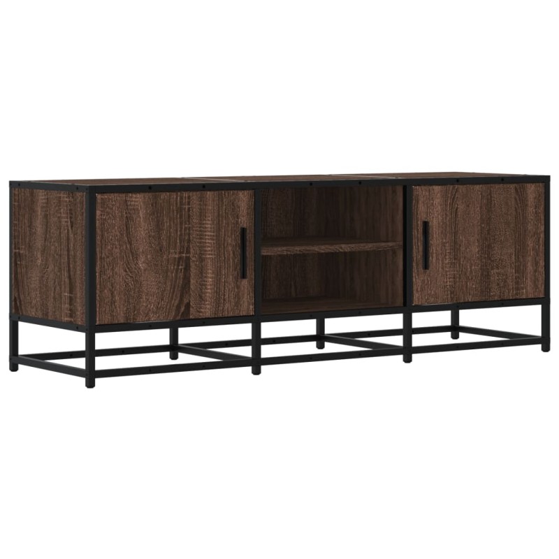 vidaXL Έπιπλο Τηλεόρασης Καφέ Δρυς 120x35x41 εκ Επεξ. Ξύλο/Μέταλλο