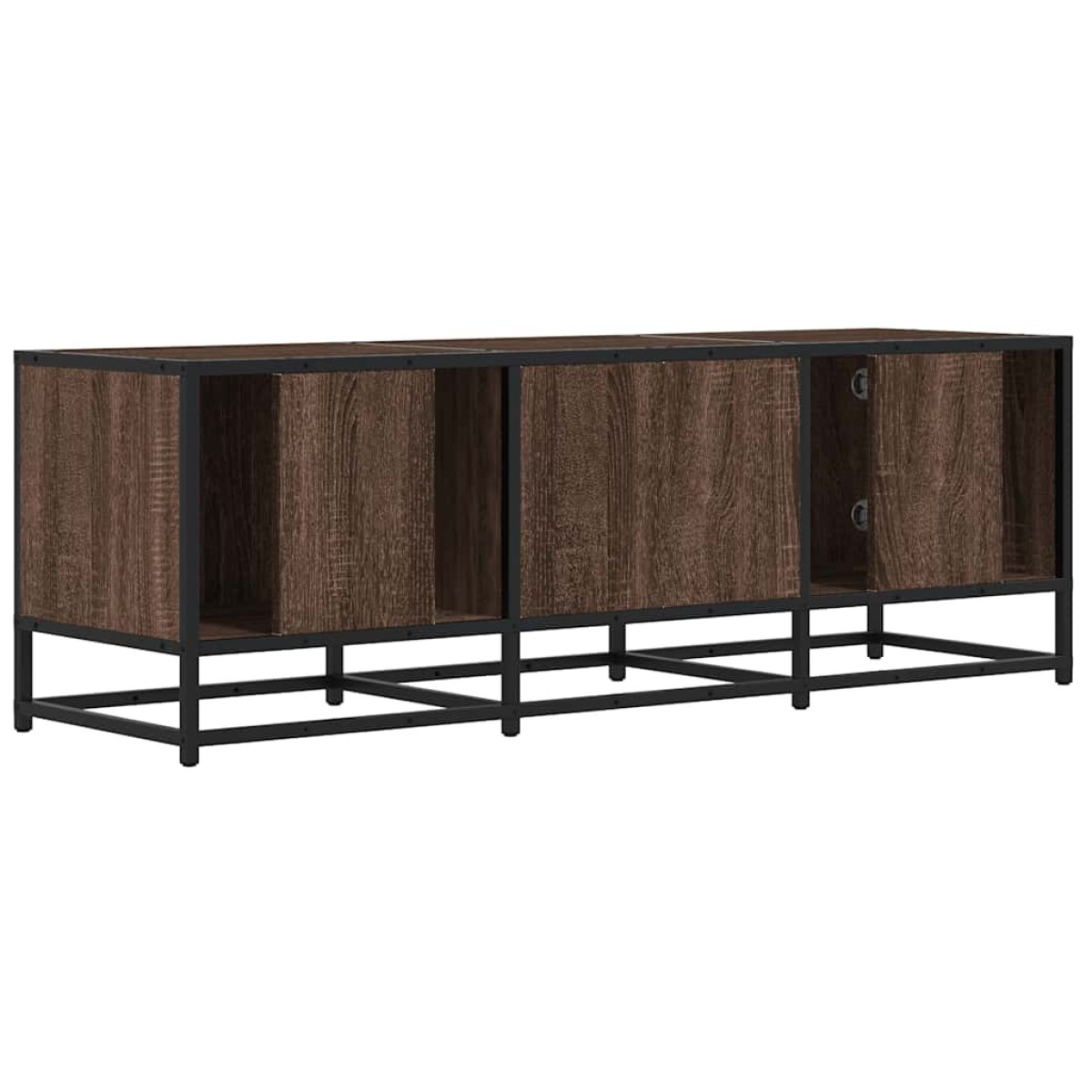 vidaXL Έπιπλο Τηλεόρασης Καφέ Δρυς 120x35x41 εκ Επεξ. Ξύλο/Μέταλλο
