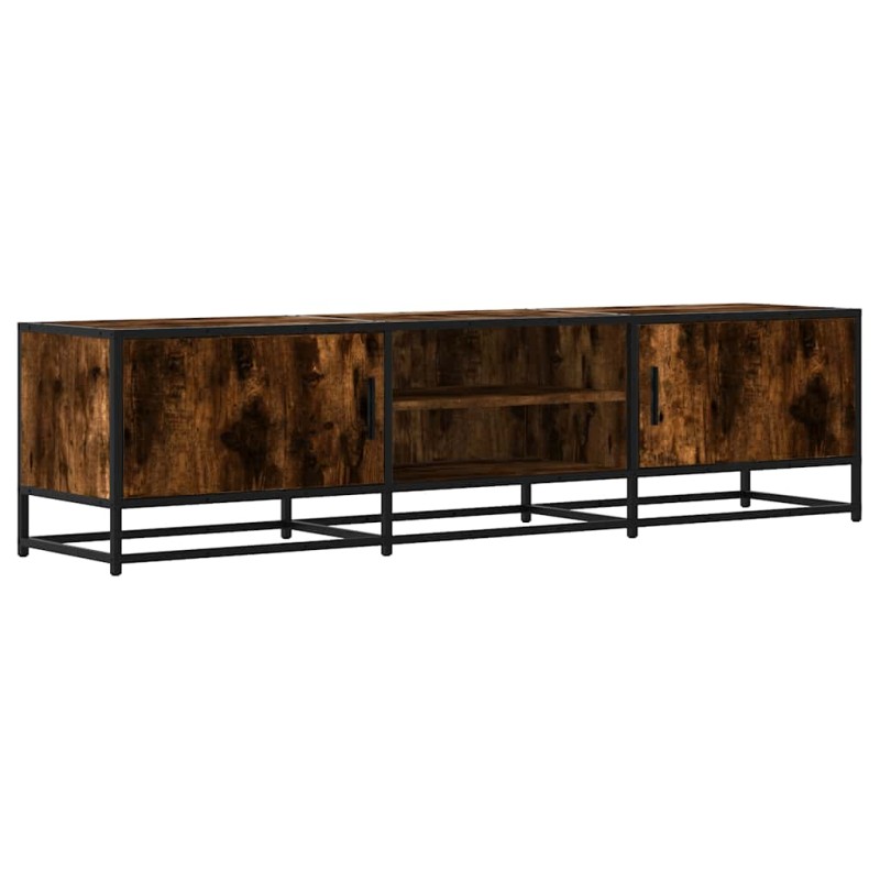 vidaXL Έπιπλο Τηλεόρασης Καπνιστή Δρυς 160x35x41 εκ Επεξ. Ξύλο/Μέταλλο