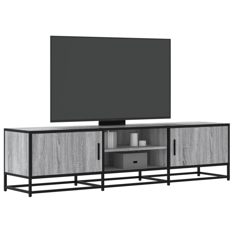 vidaXL Έπιπλο Τηλεόρασης Γκρι Sonoma 160x35x41 εκ. Επεξ. Ξύλο