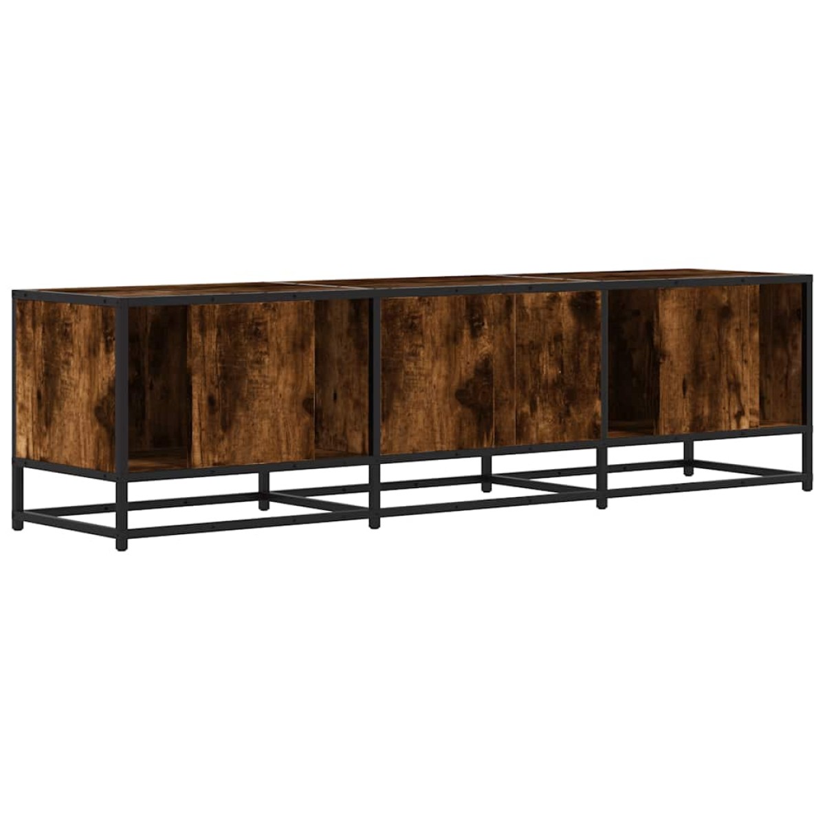 vidaXL Έπιπλο Τηλεόρασης Καπνιστή Δρυς 150x35x41 εκ Επεξ. Ξύλο/Μέταλλο