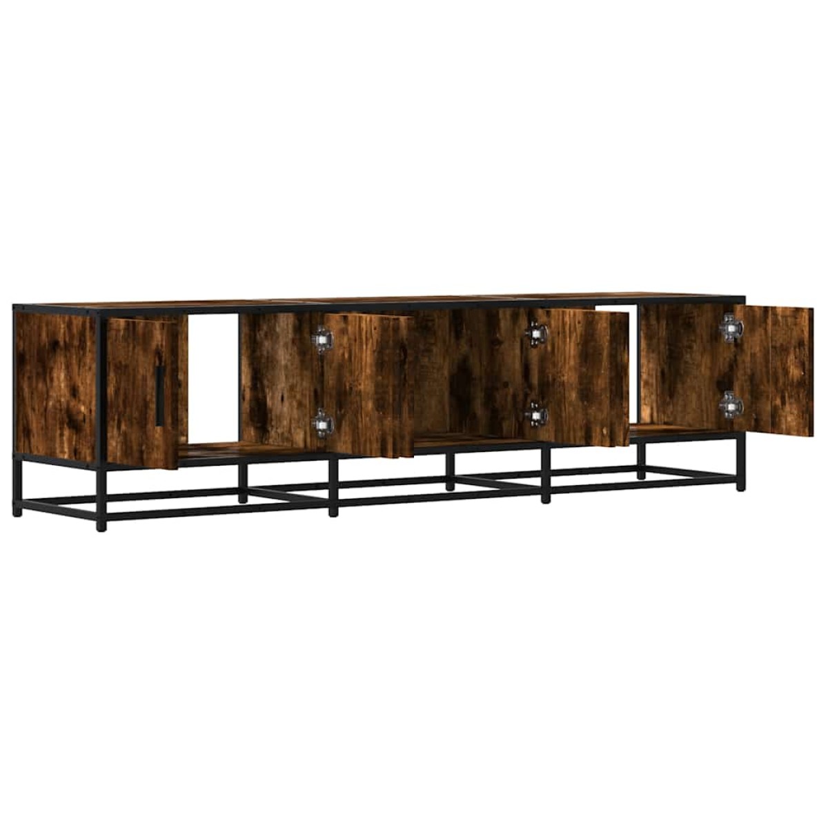 vidaXL Έπιπλο Τηλεόρασης Καπνιστή Δρυς 150x35x41 εκ Επεξ. Ξύλο/Μέταλλο