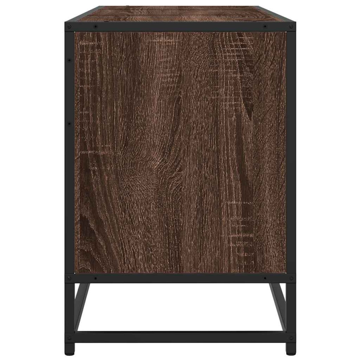 vidaXL Έπιπλο Τηλεόρασης Καφέ Δρυς 150x35x41 εκ Επεξ. Ξύλο/Μέταλλο