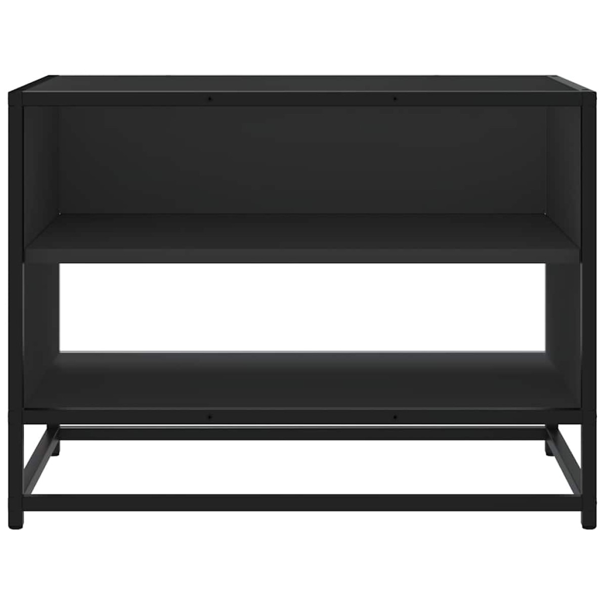 vidaXL Έπιπλο Τηλεόρασης Μαύρο 61x40x46 εκ. από Επεξεργ. Ξύλο/Μέταλλο