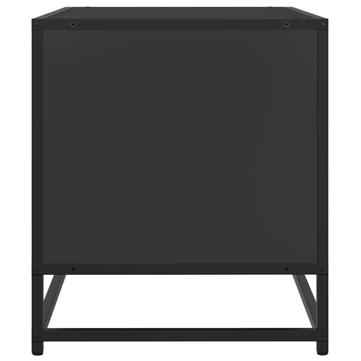 vidaXL Έπιπλο Τηλεόρασης Μαύρο 61x40x46 εκ. από Επεξεργ. Ξύλο/Μέταλλο