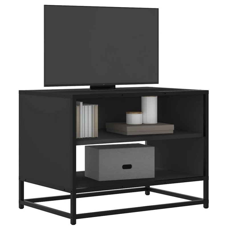 vidaXL Έπιπλο Τηλεόρασης Μαύρο 61x40x46 εκ. από Επεξεργ. Ξύλο/Μέταλλο