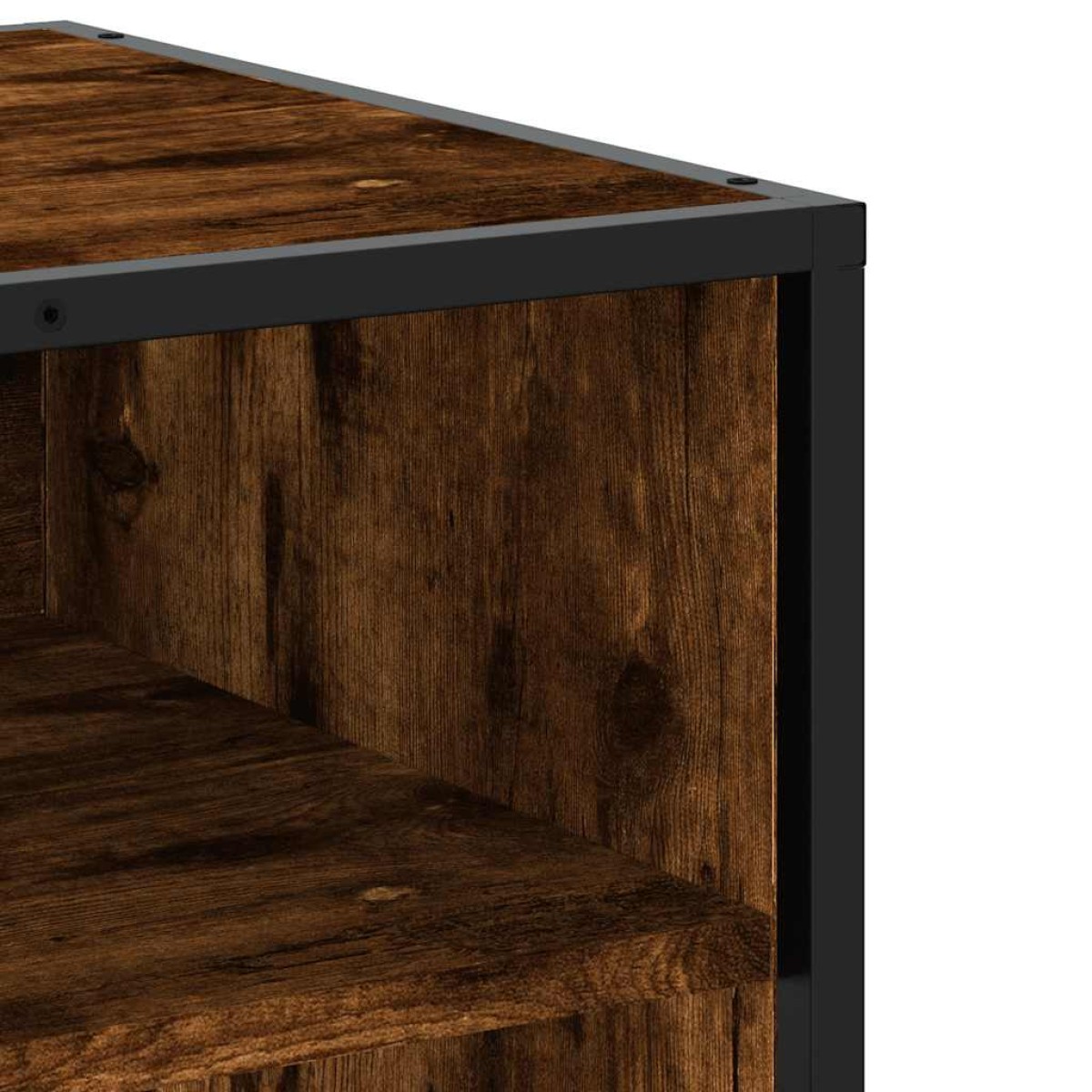 vidaXL Έπιπλο Τηλεόρασης Καπνιστή Δρυς 61x40x46 εκ Επεξ. Ξύλο/Μέταλλο