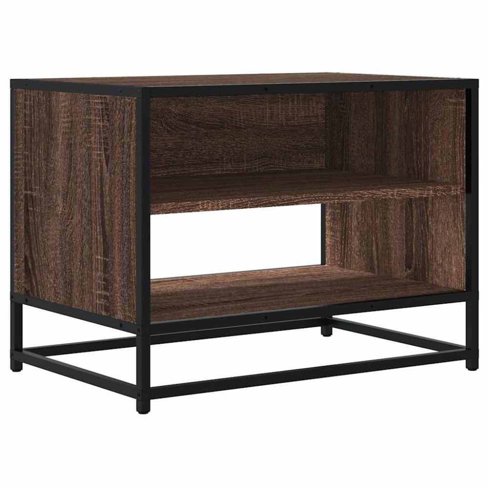 vidaXL Έπιπλο Τηλεόρασης Καφέ Δρυς 61x40x46 εκ. Επεξεργασμένο Ξύλο