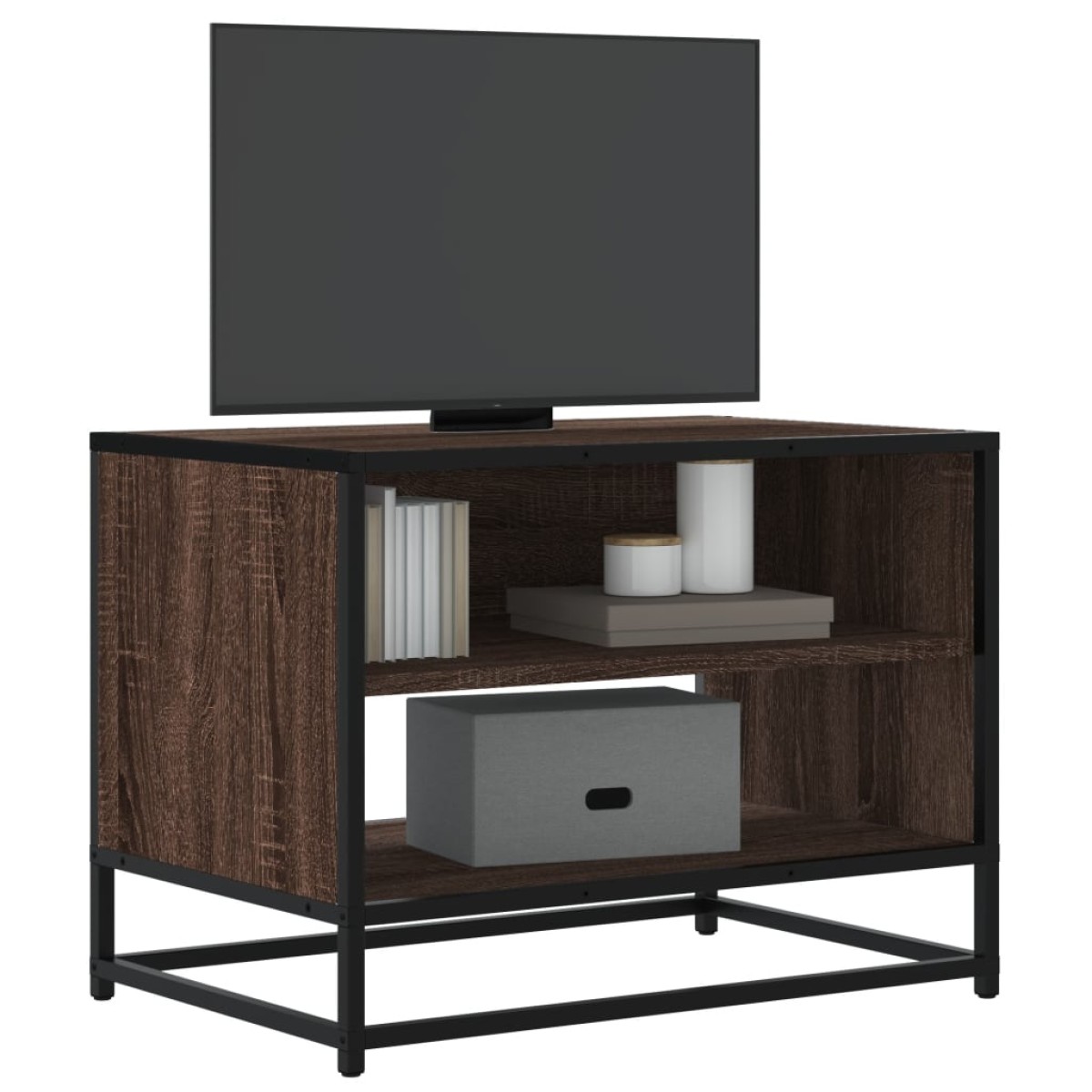 vidaXL Έπιπλο Τηλεόρασης Καφέ Δρυς 61x40x46 εκ. Επεξεργασμένο Ξύλο