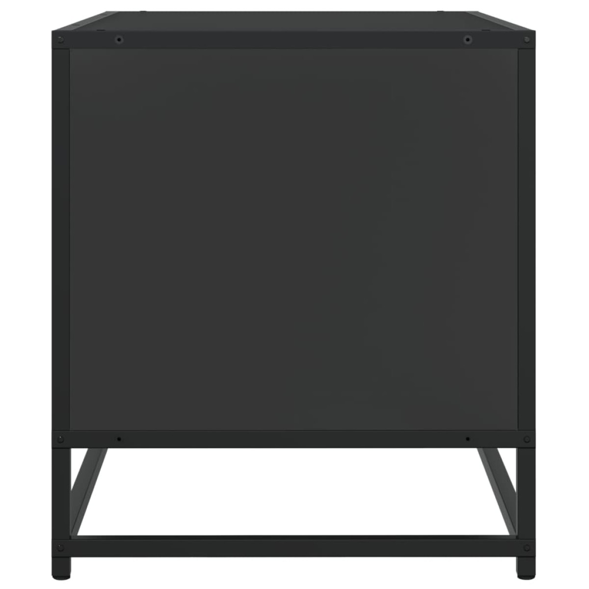 vidaXL Έπιπλο Τηλεόρασης Μαύρο 91x40x46 εκ. από Επεξεργ. Ξύλο/Μέταλλο