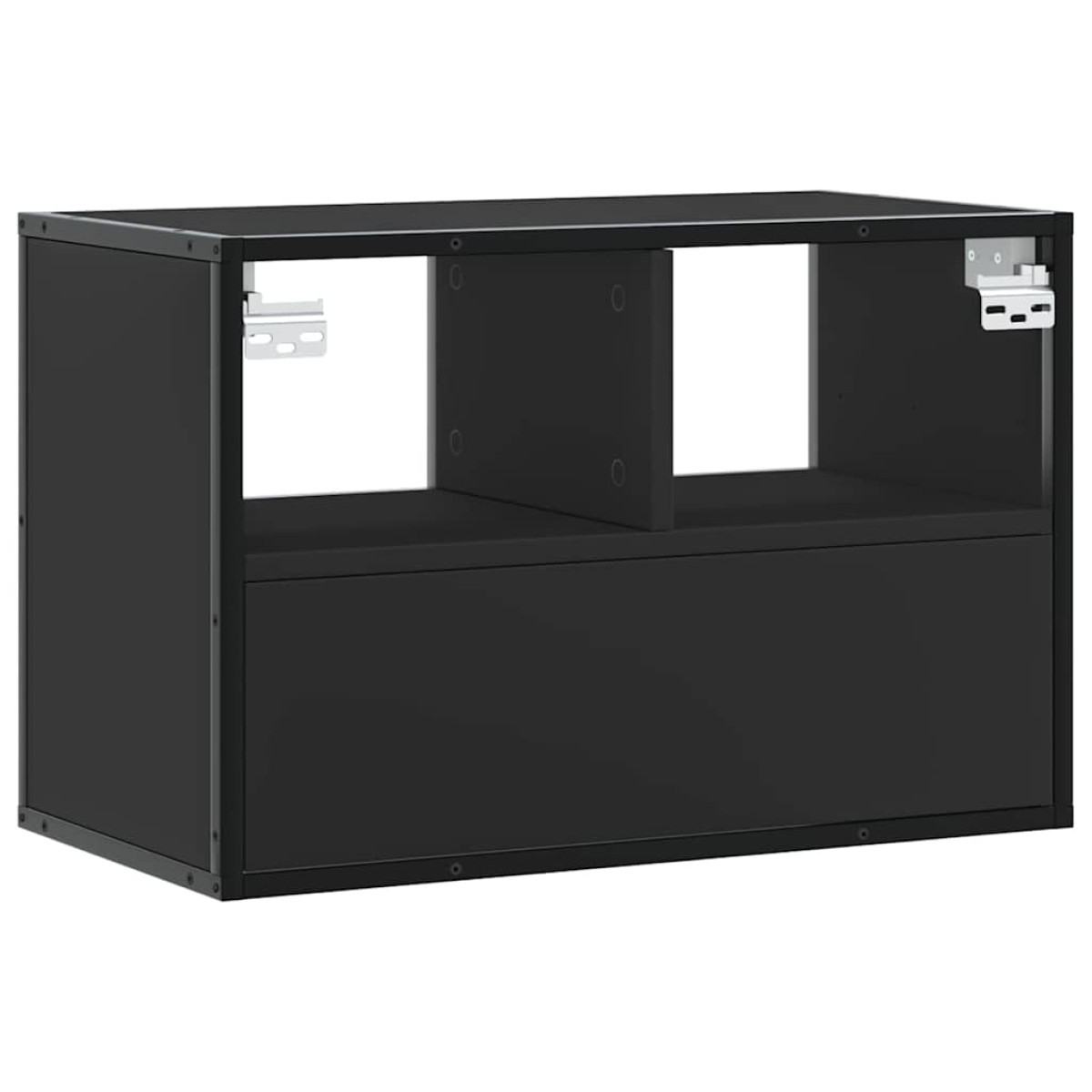 vidaXL Έπιπλο Τηλεόρασης Μαύρο 60x31x39,5 εκ. Επεξεργ. Ξύλο / Μέταλλο