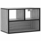 vidaXL Έπιπλο Τηλεόρασης Γκρι Sonoma 60x31x39,5 εκ. Επεξ.Ξύλο/Μέταλλο