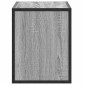 vidaXL Έπιπλο Τηλεόρασης Γκρι Sonoma 60x31x39,5 εκ. Επεξ.Ξύλο/Μέταλλο