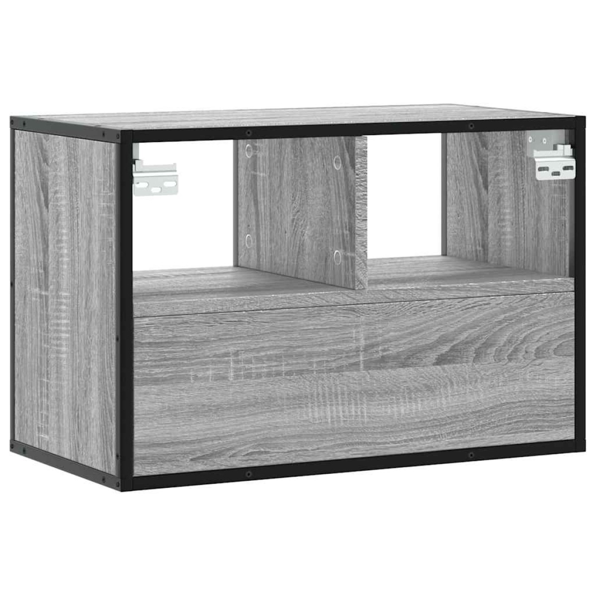 vidaXL Έπιπλο Τηλεόρασης Γκρι Sonoma 60x31x39,5 εκ. Επεξ.Ξύλο/Μέταλλο