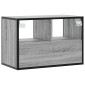 vidaXL Έπιπλο Τηλεόρασης Γκρι Sonoma 60x31x39,5 εκ. Επεξ.Ξύλο/Μέταλλο