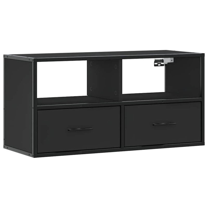 vidaXL Έπιπλο Τηλεόρασης Μαύρο 80x31x39,5 εκ. Επεξεργ. Ξύλο / Μέταλλο