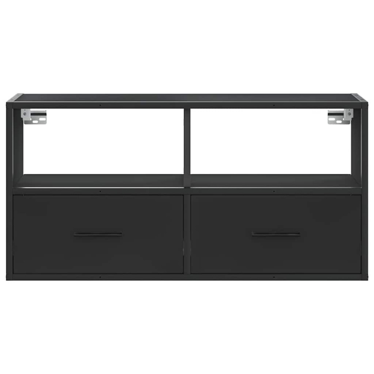 vidaXL Έπιπλο Τηλεόρασης Μαύρο 80x31x39,5 εκ. Επεξεργ. Ξύλο / Μέταλλο