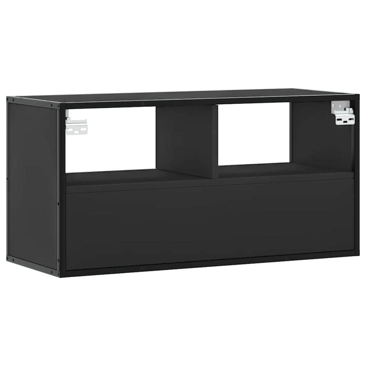 vidaXL Έπιπλο Τηλεόρασης Μαύρο 80x31x39,5 εκ. Επεξεργ. Ξύλο / Μέταλλο