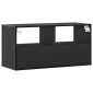 vidaXL Έπιπλο Τηλεόρασης Μαύρο 80x31x39,5 εκ. Επεξεργ. Ξύλο / Μέταλλο