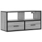 vidaXL Έπιπλο Τηλεόρασης Γκρι Sonoma 80x31x39,5 εκ. Επεξ.Ξύλο/Μέταλλο
