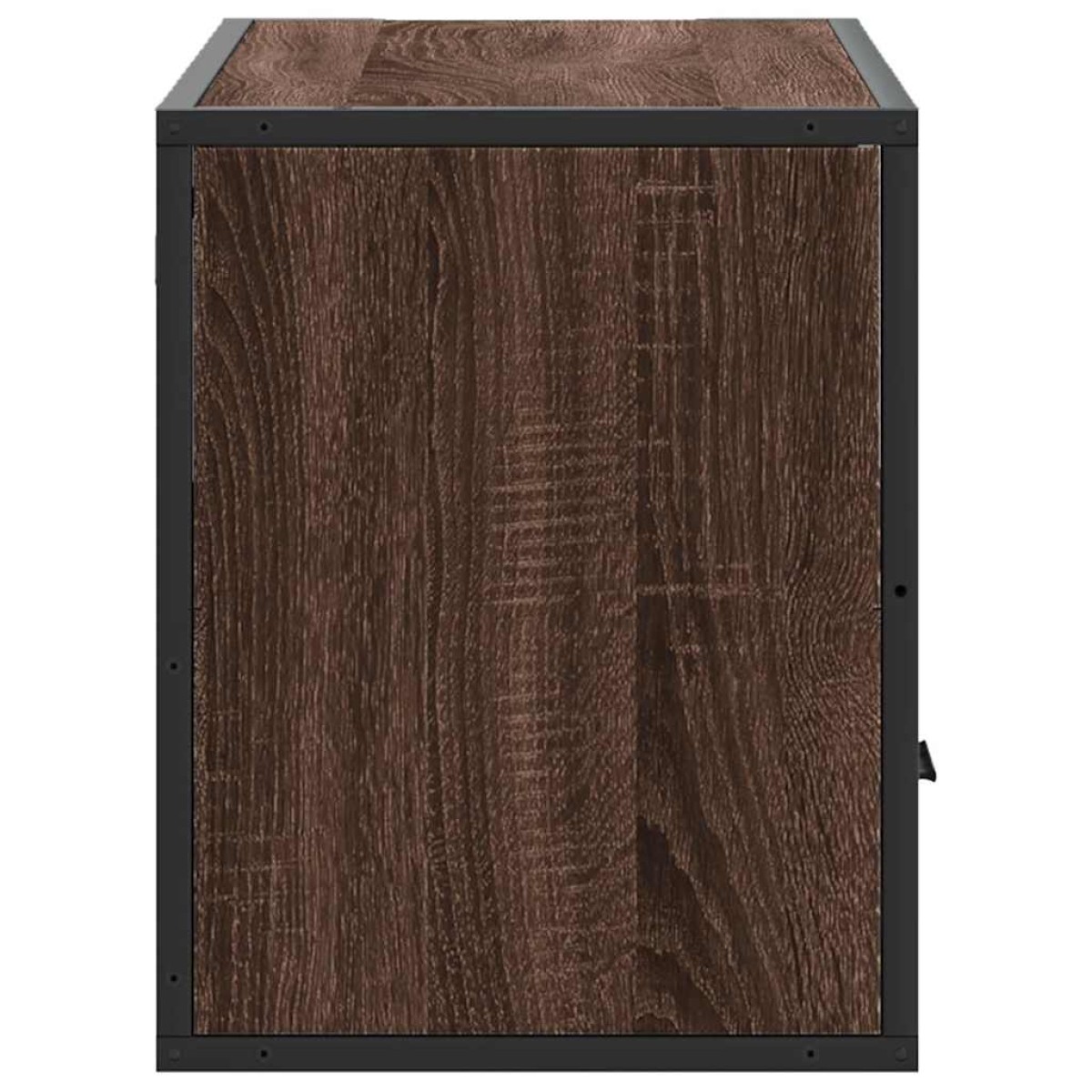 vidaXL Έπιπλο Τηλεόρασης Καφέ Δρυς 80x31x39,5 εκ Επεξ.Ξύλο/Μέταλλο