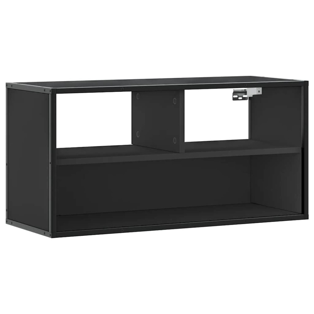 vidaXL Έπιπλο Τηλεόρασης Μαύρο 80x31x39,5 εκ. Επεξεργ. Ξύλο / Μέταλλο