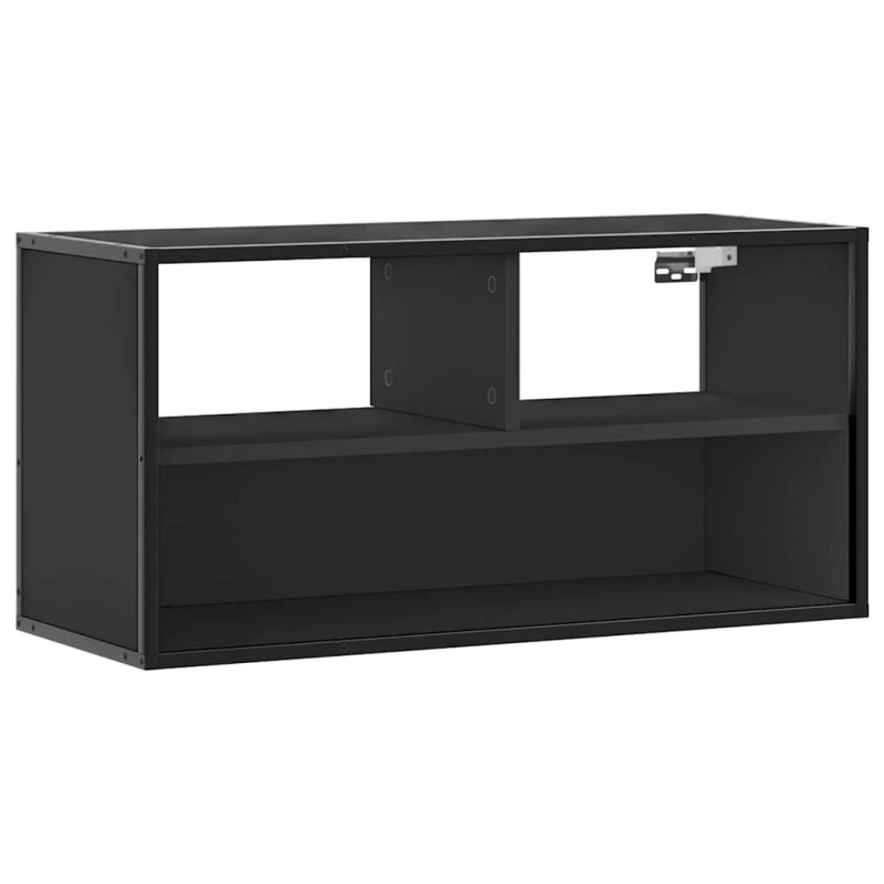 vidaXL Έπιπλο Τηλεόρασης Μαύρο 80x31x39,5 εκ. Επεξεργ. Ξύλο / Μέταλλο