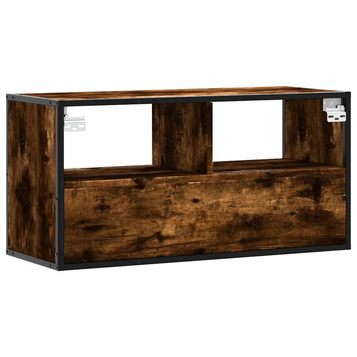 vidaXL Έπιπλο Τηλεόρασης Καπνιστή Δρυς 80x31x39,5 εκ Επεξ.Ξύλο/Μέταλλο