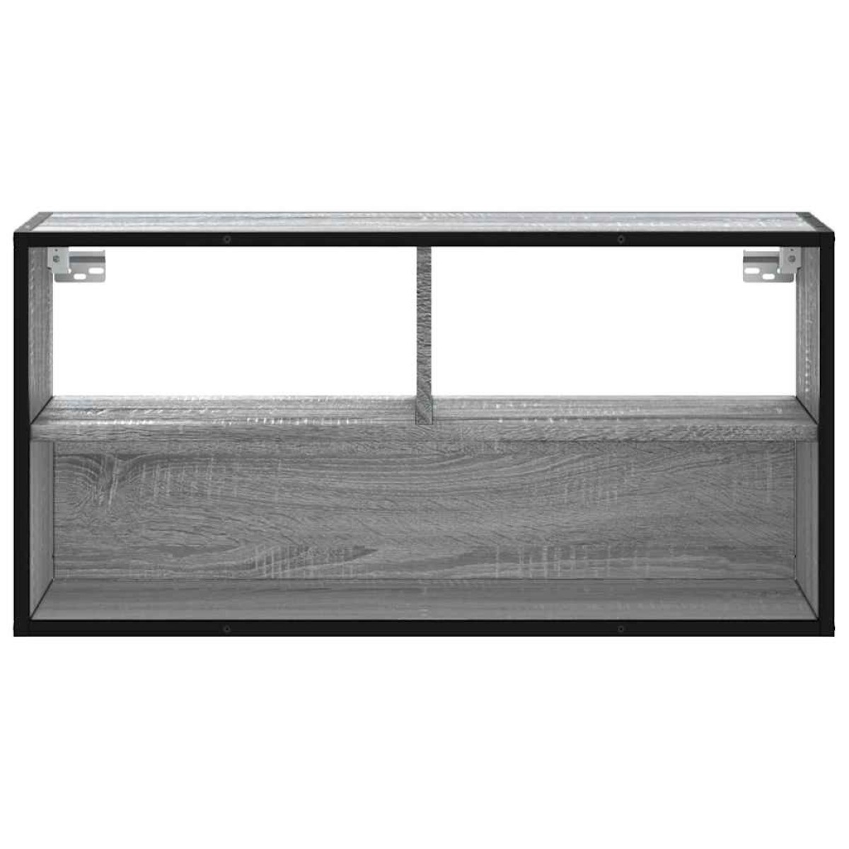 vidaXL Έπιπλο Τηλεόρασης Γκρι Sonoma 80x31x39,5 εκ. Επεξ.Ξύλο/Μέταλλο