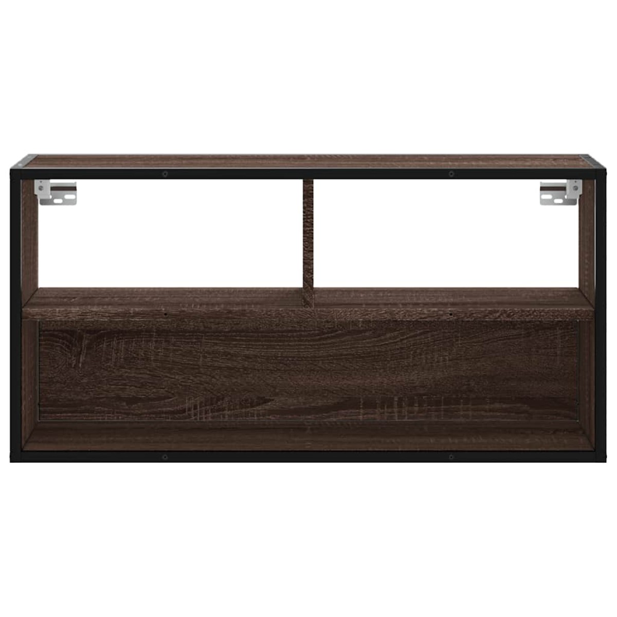 vidaXL Έπιπλο Τηλεόρασης Καφέ Δρυς 80x31x39,5 εκ Επεξ.Ξύλο/Μέταλλο