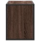vidaXL Έπιπλο Τηλεόρασης Καφέ Δρυς 80x31x39,5 εκ Επεξ.Ξύλο/Μέταλλο