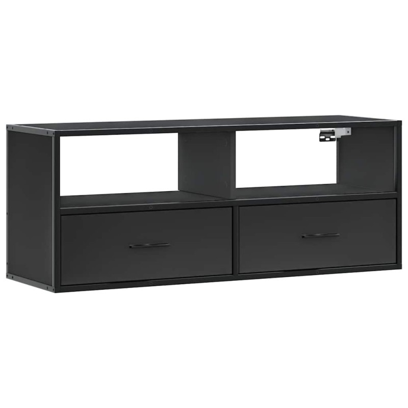 vidaXL Έπιπλο Τηλεόρασης Μαύρο 100x31x39,5 εκ. Επεξεργ. Ξύλο / Μέταλλο