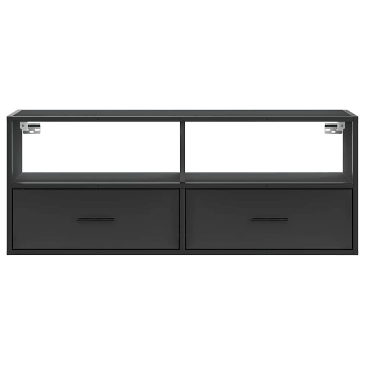 vidaXL Έπιπλο Τηλεόρασης Μαύρο 100x31x39,5 εκ. Επεξεργ. Ξύλο / Μέταλλο