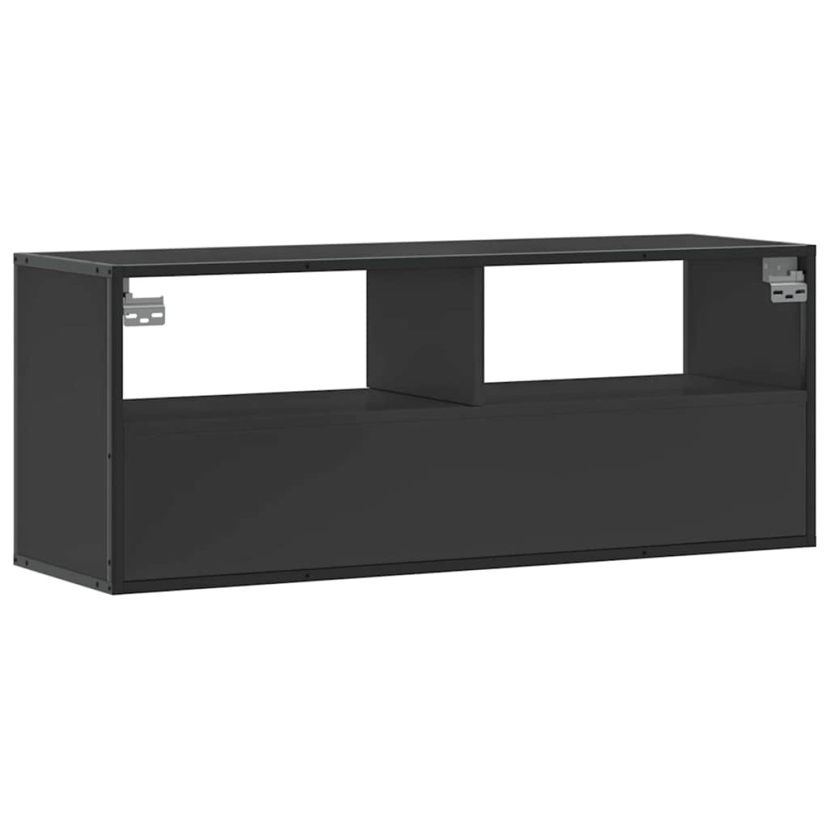vidaXL Έπιπλο Τηλεόρασης Μαύρο 100x31x39,5 εκ. Επεξεργ. Ξύλο / Μέταλλο