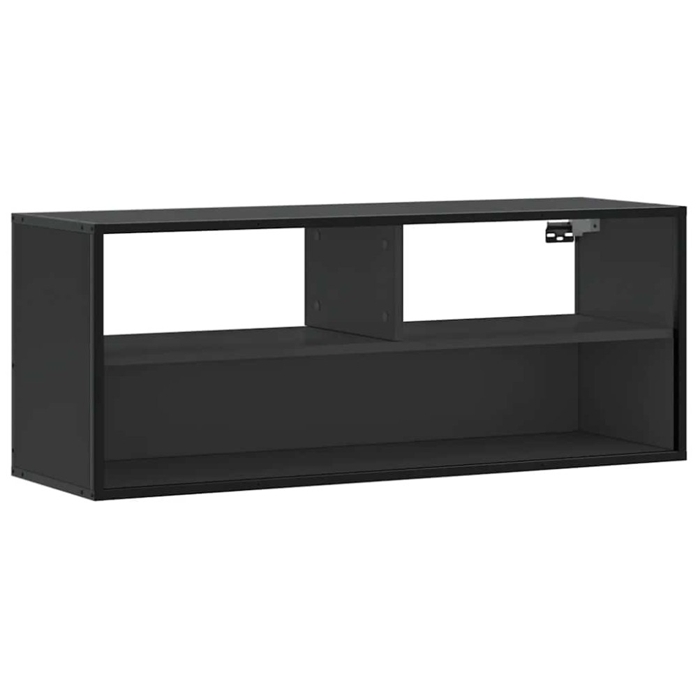 vidaXL Έπιπλο Τηλεόρασης Μαύρο 100x31x39,5 εκ. Επεξεργ. Ξύλο / Μέταλλο