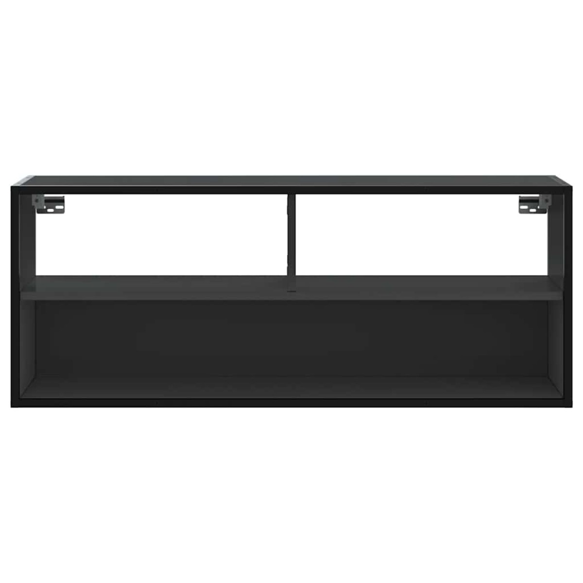vidaXL Έπιπλο Τηλεόρασης Μαύρο 100x31x39,5 εκ. Επεξεργ. Ξύλο / Μέταλλο