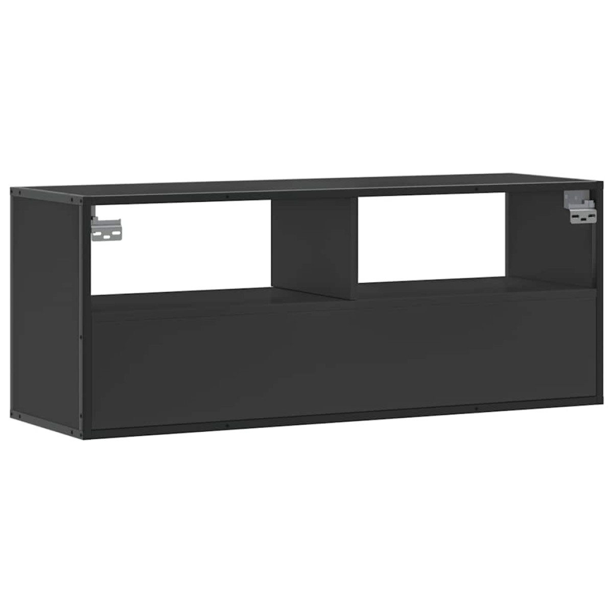 vidaXL Έπιπλο Τηλεόρασης Μαύρο 100x31x39,5 εκ. Επεξεργ. Ξύλο / Μέταλλο