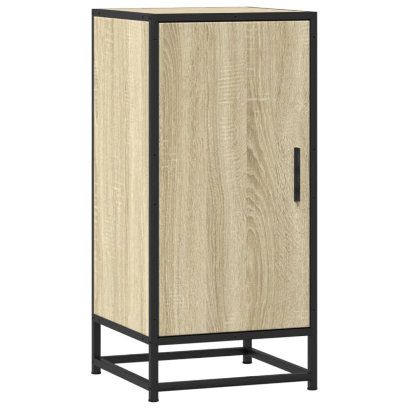 vidaXL Συρταριέρα Sonoma Δρυς 35,5x35x76 εκ. Επεξ. Ξύλο + Μέταλλο