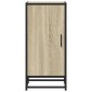 vidaXL Συρταριέρα Sonoma Δρυς 35,5x35x76 εκ. Επεξ. Ξύλο + Μέταλλο