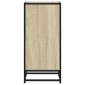 vidaXL Συρταριέρα Sonoma Δρυς 35,5x35x76 εκ. Επεξ. Ξύλο + Μέταλλο