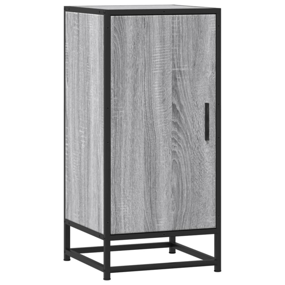 vidaXL Ραφιέρα Γκρι Sonoma 35,5x35x76 εκ. Επεξ. Ξύλο + Μέταλλο