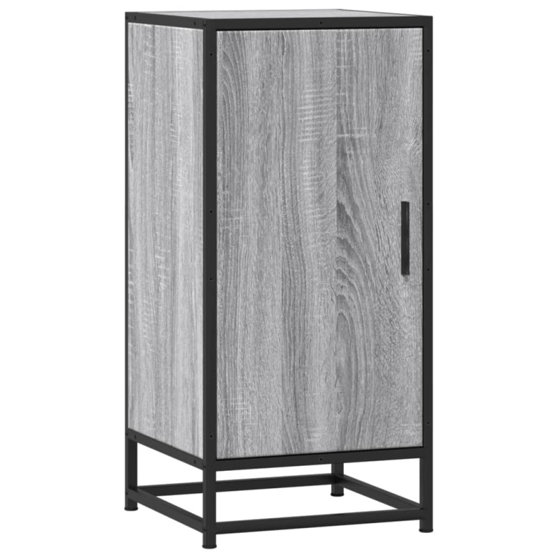 vidaXL Ραφιέρα Γκρι Sonoma 35,5x35x76 εκ. Επεξ. Ξύλο + Μέταλλο